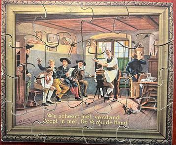 reclame puzzeltje Vergulde hand scheerzeep Amsterdam beschikbaar voor biedingen