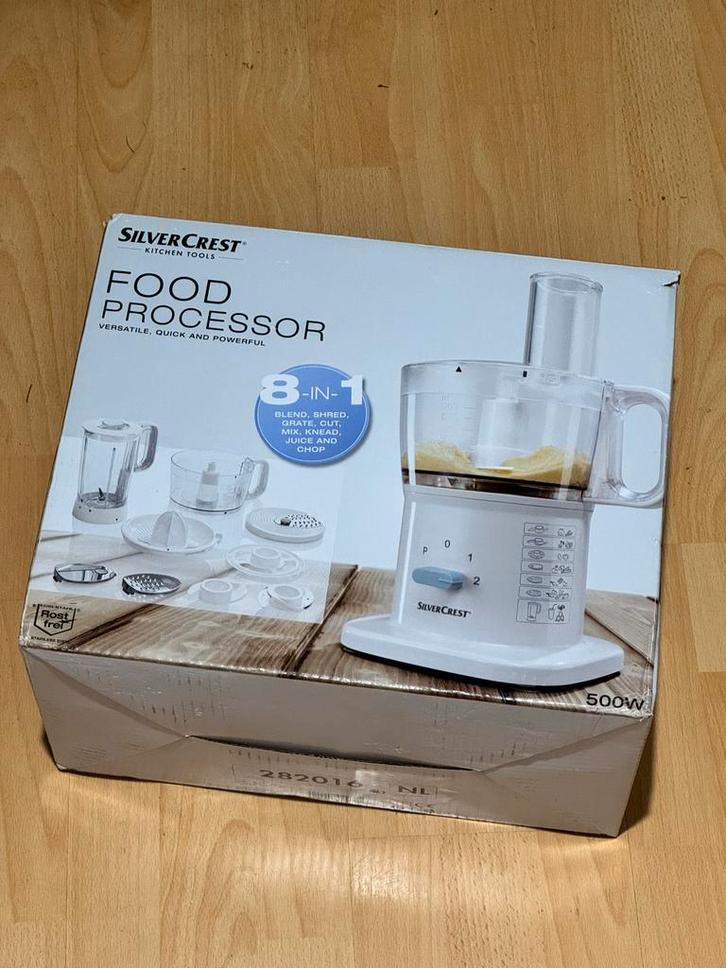 Silvercrest 8-in-1 Keukenmachine - Nieuw in doos!, Witgoed en Apparatuur, Keukenmixers, Nieuw, 1 tot 2 liter, 3 snelheden of meer