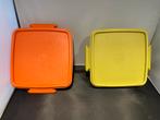 Tupperware Bewaardozen Retro Oranje & Limegroen, Huis en Inrichting, Keuken | Tupperware, Ophalen of Verzenden, Gebruikt, Oranje