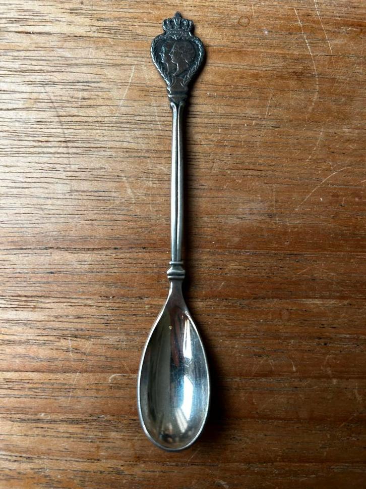 Verzilverde theelepel 1936, Antiek en Kunst, Antiek | Bestek, Ophalen of Verzenden