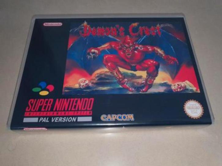 Demon's Crest SNES Game Case (2), Spelcomputers en Games, Games | Nintendo Super NES, Zo goed als nieuw, Avontuur en Actie, 1 speler