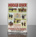 KNIL Indisch Leger 1909 Metalen Propaganda Wandbord, Verzenden, Landmacht, Nederland, Foto of Poster