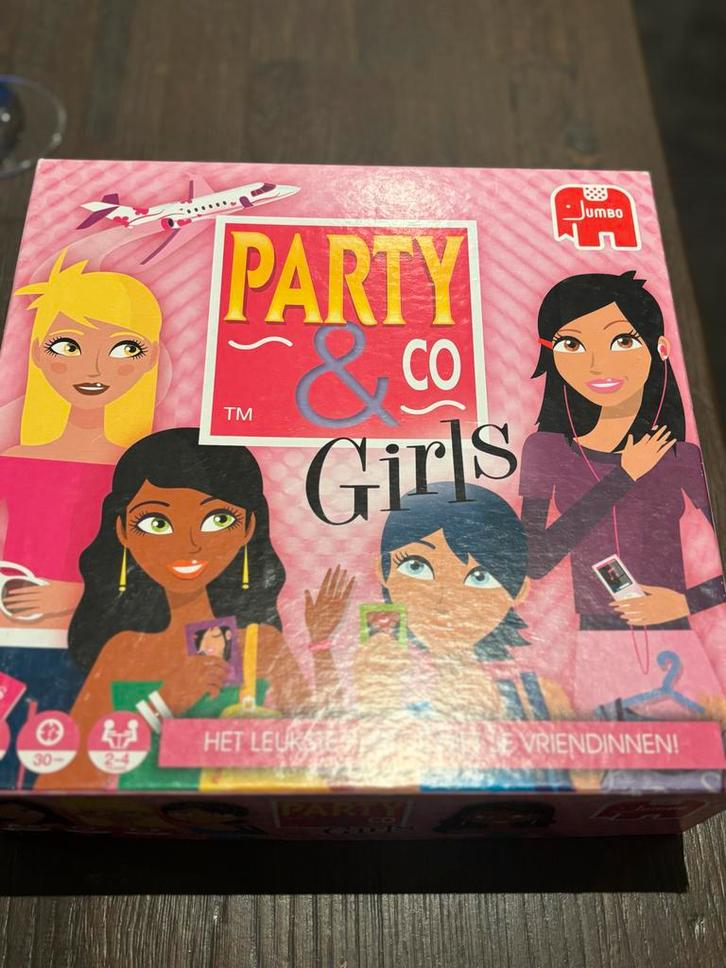 Party & Co Girls - Bordspel, Hobby en Vrije tijd, Gezelschapsspellen | Bordspellen, Zo goed als nieuw, Drie of vier spelers, Ophalen of Verzenden