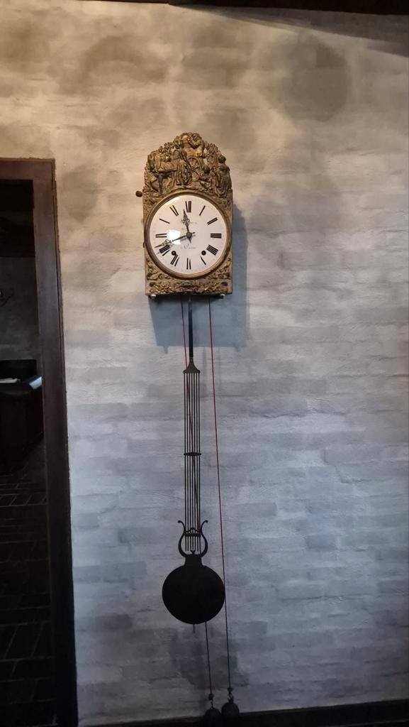 Antieke Comtoise klok / Franse Morez pendule, Antiek en Kunst, Antiek | Klokken, Ophalen