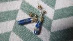 zilveren oorbellen met steentjes lapis lazuli, oorstekers, Sieraden, Tassen en Uiterlijk, Oorbellen, Knopjes of Stekers, Blauw