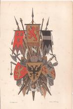 Blad 6 wapens : Valkhof Culemborch Coulster Zuilen Muijden S, Ophalen of Verzenden