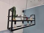 Hanglamp met rek, Ophalen, Zo goed als nieuw, Metaal, Minder dan 50 cm