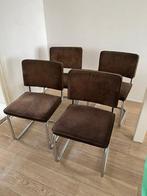 Vier stijlvolle vintage stoelen, Ophalen, Zo goed als nieuw, Bruin, Vier