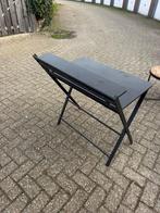 Zwart inklapbaar bureau, Ophalen, Gebruikt