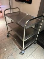 RVS serveerwagen, Ophalen, Gebruikt