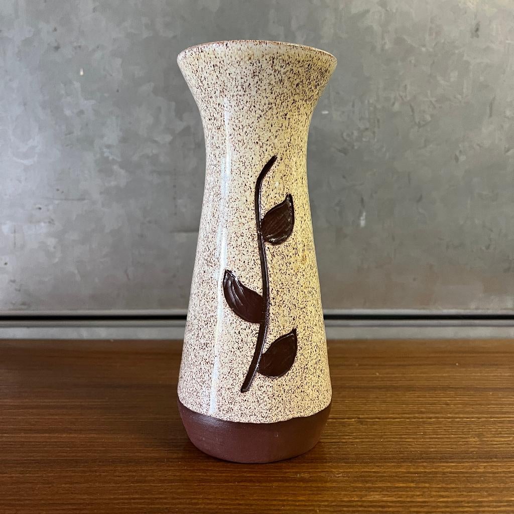 Vintage keramiek aardewerk vaas jaren 60, Gebruikt, Overige kleuren, Aardewerk of Porselein, Studio Pottery