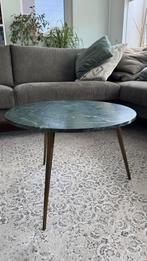 Salontafel met groen natuurstenen blad – robuust/tijdloos, Huis en Inrichting, Ophalen, Overige materialen, Gebruikt, 100 tot 150 cm