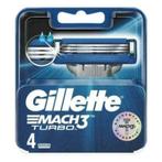 Gillette Mach3 Turbo Scheermesjes 4 stuks, Ophalen, Nieuw, Gehele gezicht