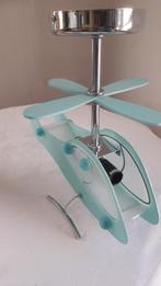 PLAFONDLAMP GLAZEN HELICOPTER KINDERKAMER, Ophalen of Verzenden, Lamp