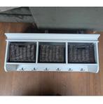 Leuke Wand Kapstok met 3 Manden, Zo goed als nieuw, Minder dan 100 cm, Hout, Ophalen