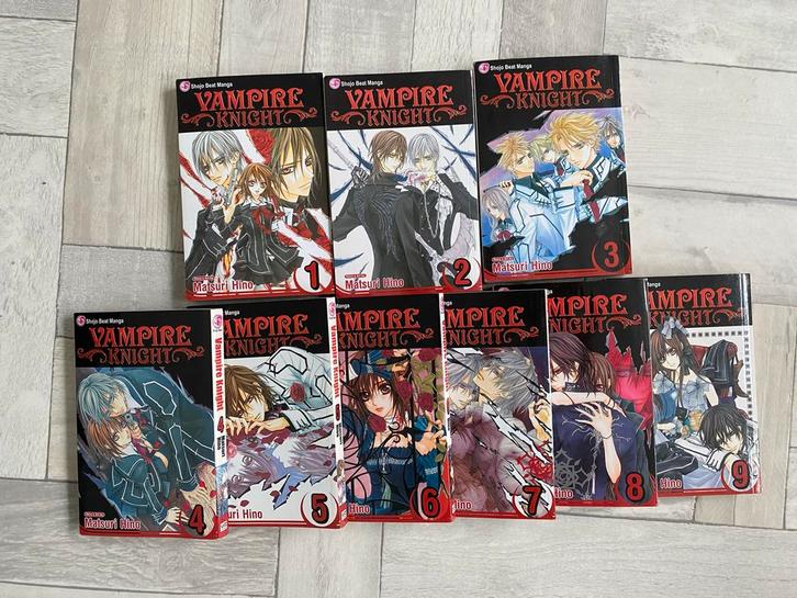 Vampire Knight Manga collectie/collection volume 1 t/m 9, Boeken, Strips | Comics, Zo goed als nieuw, Meerdere comics, Japan (Manga)