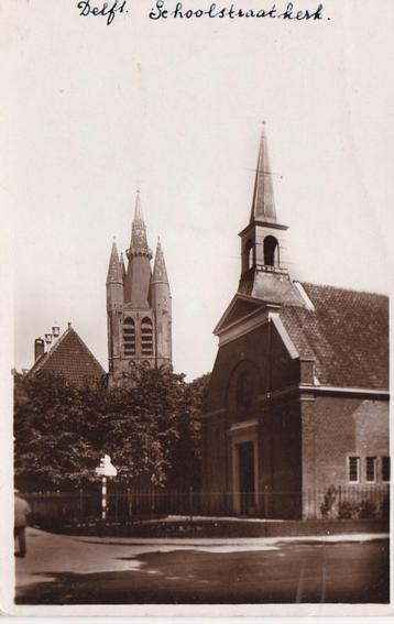 delft kerk  schoolstraatkerk  ca 1950 beschikbaar voor biedingen