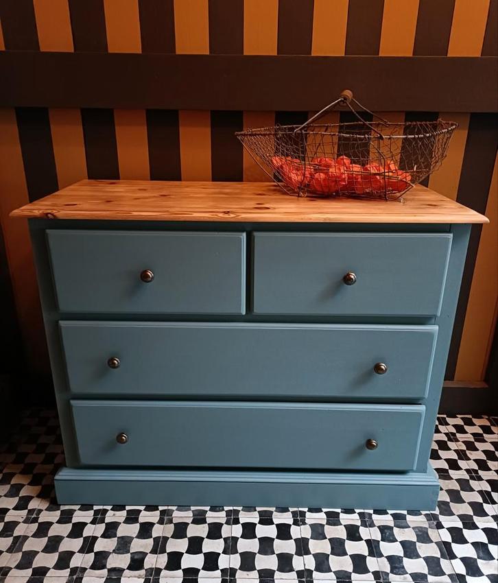 Landelijke ladekast, Huis en Inrichting, Kasten | Ladekasten, Zo goed als nieuw, Minder dan 100 cm, 50 tot 100 cm, 25 tot 50 cm