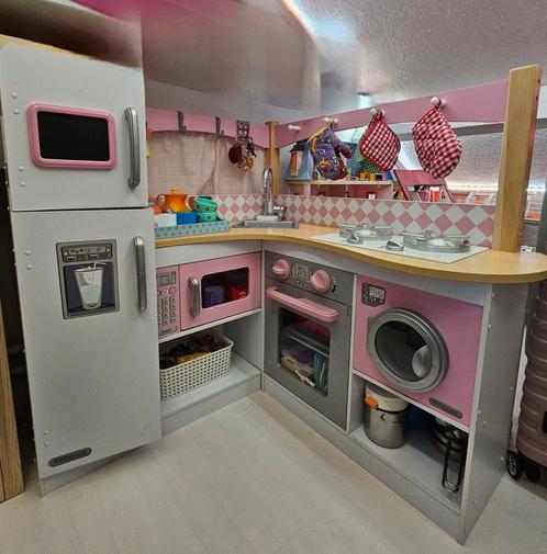 Kidkraft spoelkeuken, Kinderen en Baby's, Speelgoed | Speelkeukens, Zo goed als nieuw, Hout, Ophalen