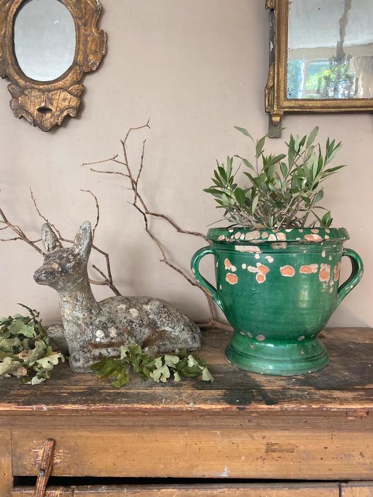 Grote antiek Franse Castelnaudary pot, Antiek en Kunst, Antiek | Woonaccessoires, Ophalen of Verzenden