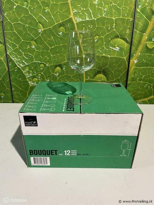 Online Veiling: Royal Leerdam wijnglazen Bouquet - 1 doos..., Huis en Inrichting, Keuken | Servies, Nieuw