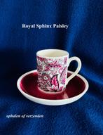 Kop & schotel Royal Sphinx espressoformaat Paisley dessin, Antiek en Kunst, Antiek | Servies los, Ophalen