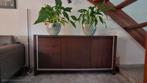 Dressoir kleur Wenge hout met topper melkglas, Huis en Inrichting, Kasten | Dressoirs, Ophalen, Gebruikt, 25 tot 50 cm, 150 tot 200 cm