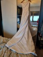 Bruidsjurk maat 36 met ophaalsleep, Trouwjurk, Wit, Ophalen of Verzenden, Onbekend