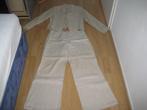 Super mooie nieuwe dames lange broek pak (maat M), Maat 38/40 (M), Kostuum of Pak, Wit, Nieuw