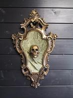Barok skull schilderij silly art, Ophalen of Verzenden