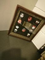 ZELDZAME BONGSAN MASKER DANCE SHADOW BOX KOREA 1994 40X35 CM, Ophalen of Verzenden