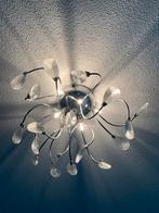 Moderne Plafondlamp met Glazen Accenten, Ophalen, Zo goed als nieuw, Glas