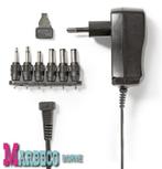Universele AC voedingsadapter, 3 t/m 12 volt, 0,6 A, Audio, Tv en Foto, Opladers, Nedis, Nieuw, Info@marbeco.nl, Ophalen of Verzenden