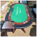 Pokertafel + tafelblad! Zeer luxe pokertafel + eettafel!, Ophalen of Verzenden, Een of twee spelers, Zo goed als nieuw