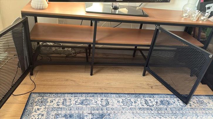 IKEA FJÄLLBO Tv-meubel zwart, Huis en Inrichting, Kasten | Televisiemeubels, Zo goed als nieuw, Minder dan 100 cm, 150 tot 200 cm