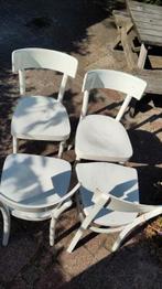 4 eettafel stoelen oud maar goed, Ophalen, Gebruikt