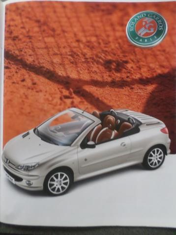 Peugeot 206 CC & Roland Garros brochure beschikbaar voor biedingen