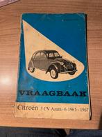 Vraagbaak Citroën 3 CV Azam -6. 1965-1967, Ophalen