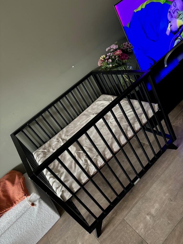 Bopita Box 75x90 + Matras excl hoes, Kinderen en Baby's, Boxen, Ophalen, Gebruikt, Rechthoekig, Boxkleed