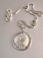 Zilver Maria Theresia Thaler aan ketting, Antiek en Kunst, Ophalen of Verzenden, Zilver