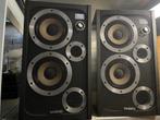 Wharfedale E30 (Black Edition) Speakers - Topstaat!, Audio, Tv en Foto, Luidsprekers, Zo goed als nieuw, Minder dan 60 watt, Front, Rear of Stereo speakers