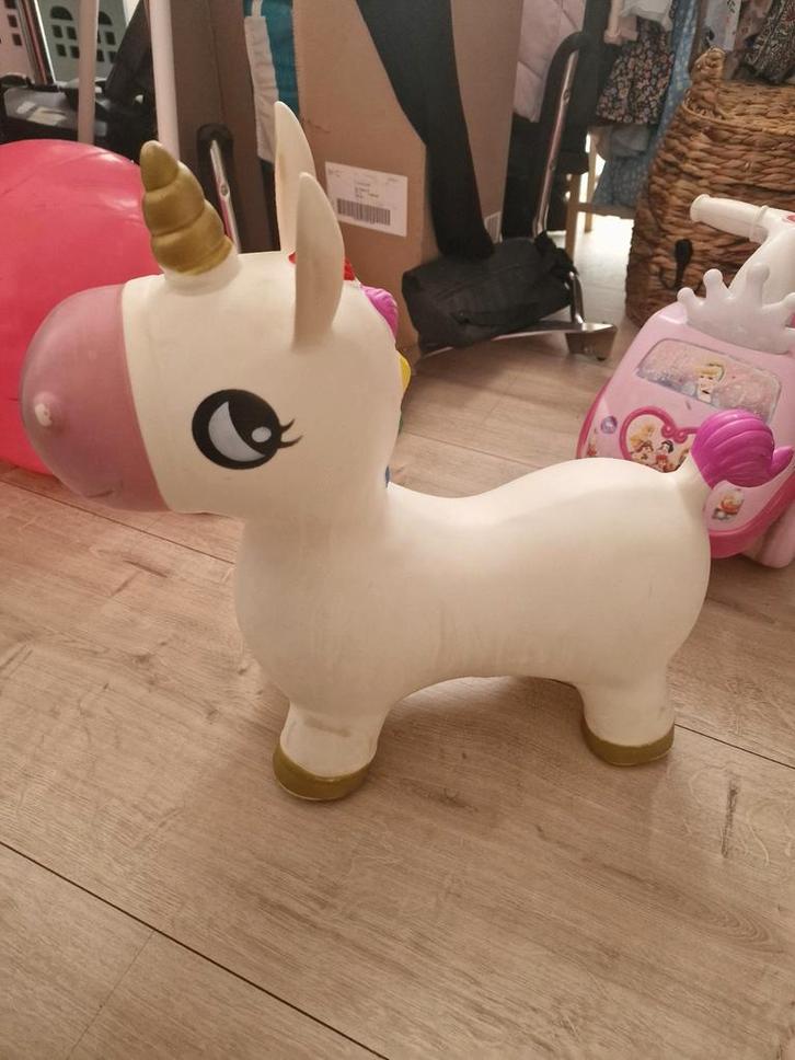 Opblaasbare Unicorn Hopper Duckiez skippy, Kinderen en Baby's, Speelgoed | Overig, Gebruikt, Jongen of Meisje, Ophalen of Verzenden