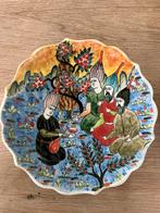 Handbeschilderde cini borden en eierdop uit Turkije, Antiek en Kunst, Verzenden