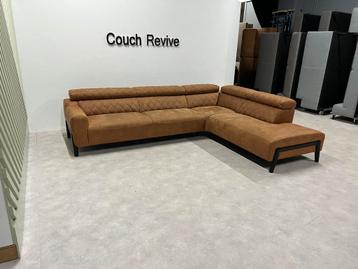 GRATIS LEVERING Z.G.A.N microleer hoekbank 305x205 Gereinigd beschikbaar voor biedingen