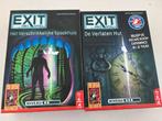 Exit Bordspellen: Spookhuis & Verlaten Hut, Een of twee spelers, Ophalen of Verzenden, Zo goed als nieuw