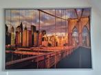 Wanddecoratie 100x140 met aluminium lijst, Ophalen of Verzenden, Zo goed als nieuw, 75 tot 100 cm, Foto of Poster