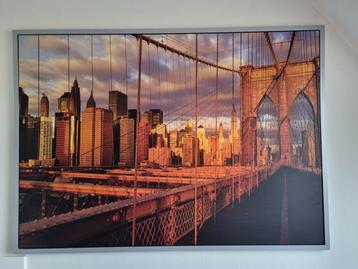 Wanddecoratie 100x140 met aluminium lijst beschikbaar voor biedingen