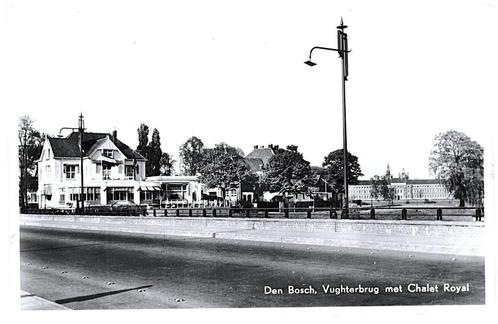 970166 Den Bosch N Br 1953 Vughterbrug Chalet Royal Gelopen, Verzamelen, Ansichtkaarten | Nederland, Gelopen, Noord-Brabant, 1940 tot 1960