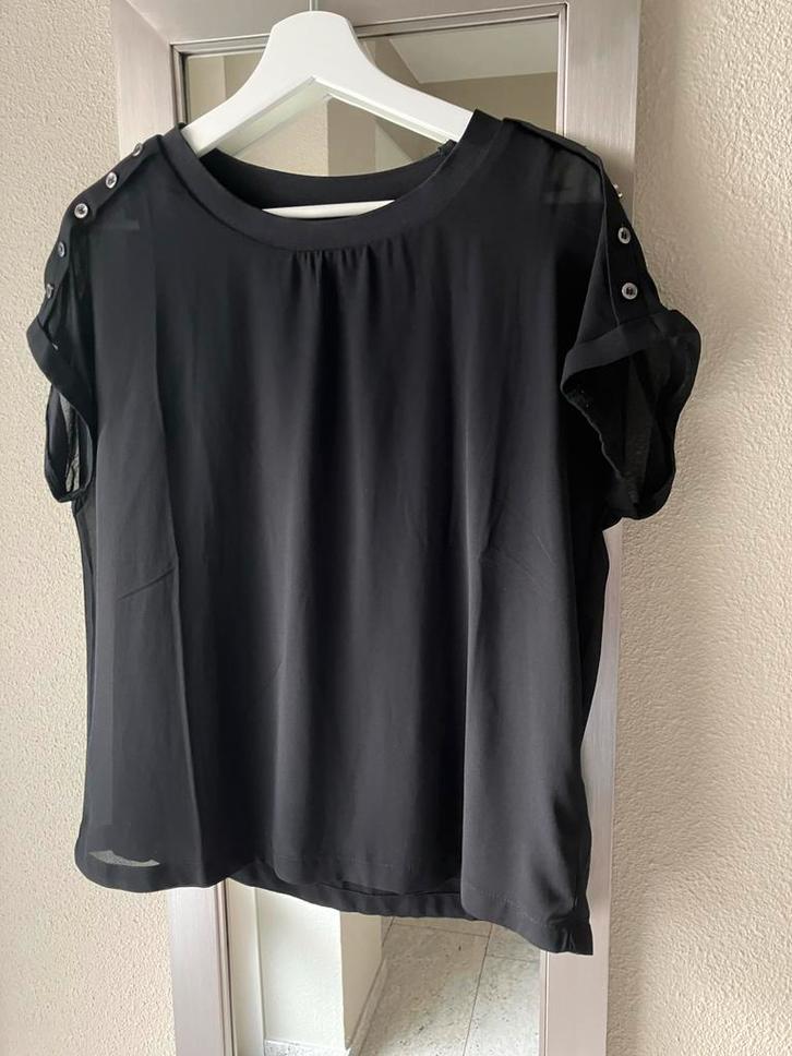 Tramontana Zwarte Top Maat M, Kleding | Dames, Blouses en Tunieken, Zo goed als nieuw, Maat 38/40 (M), Zwart, Ophalen of Verzenden