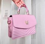 Roze Handtas/Schoudertas met Vlinder - Nieuwstaat!, Sieraden, Tassen en Uiterlijk, Tassen | Damestassen, Ophalen of Verzenden